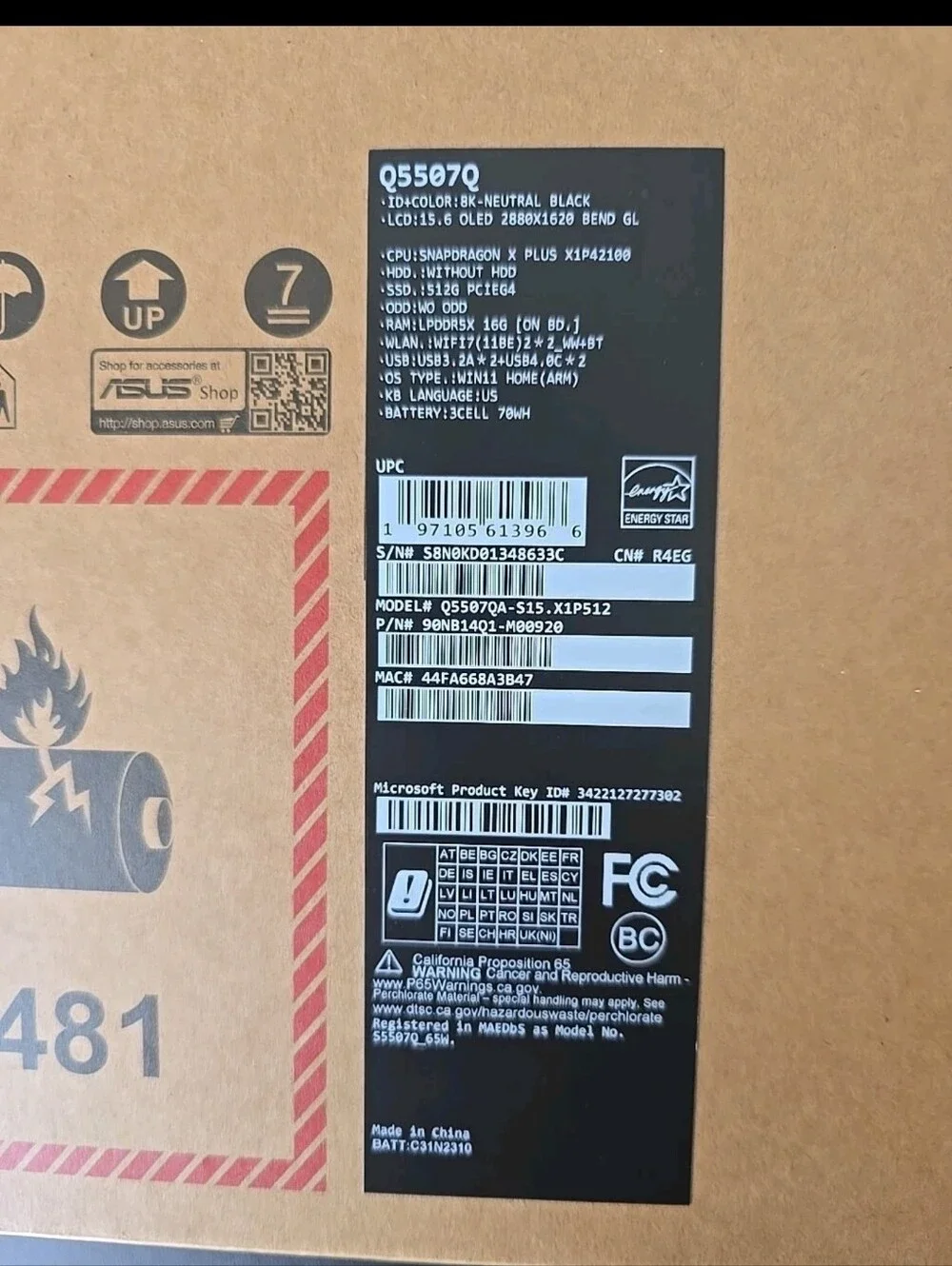 ASUS vivobook 15